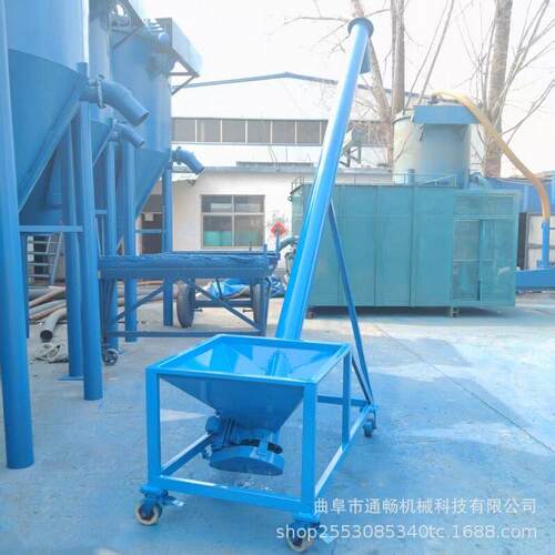 U型螺旋输送机 绞龙管式粉料机 无轴螺旋输送砂石料U型螺旋上料机