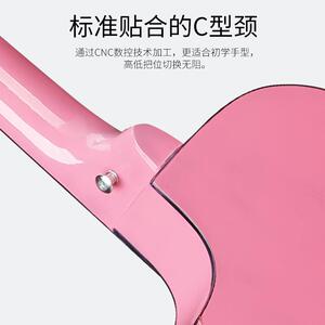 吉他普他38寸大量现货色渐变木吉初学者练习琴及ji2222ta吉