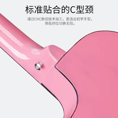 吉他普他38寸大量现货色渐变木吉初学者练习琴及ji2222ta吉