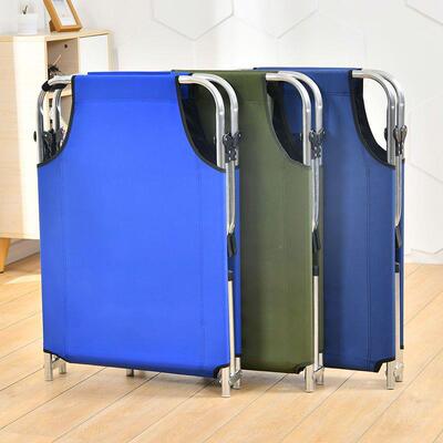 折叠床单人午JNB睡床办公室加午休床成人护简易固床家用躺陪便智