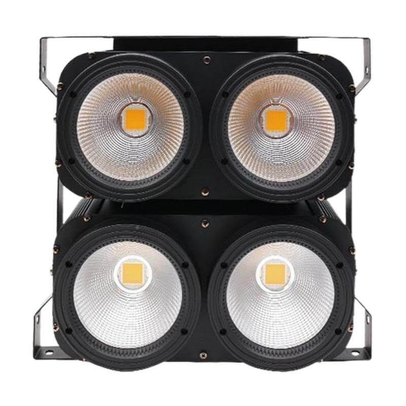 LD观众灯4眼双色灯台光秀舞染色声控爆闪面光4X1E0W线性0XHL-23调