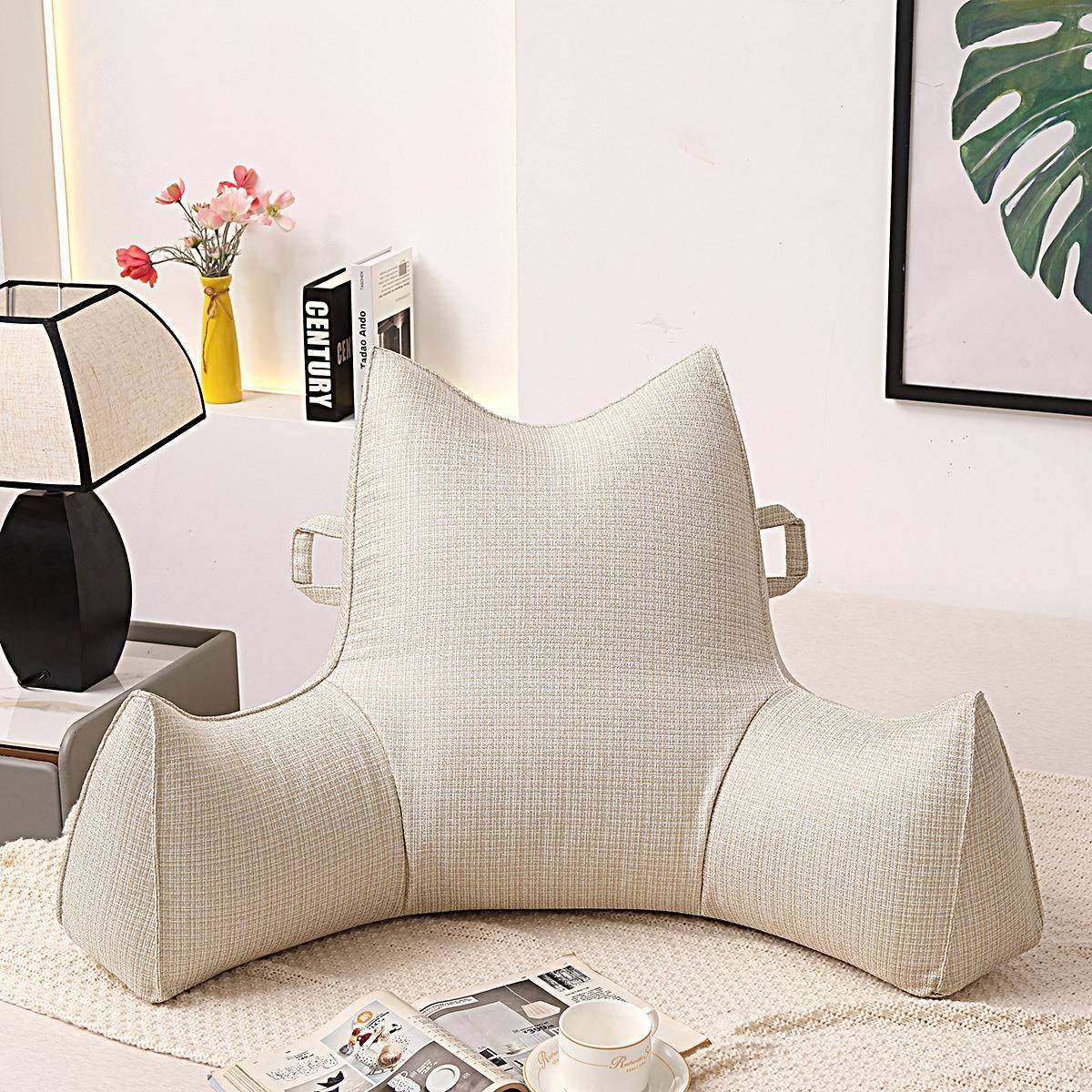 双提手牛人角读枕靠垫磨阅毛内胆可拆洗孕妇YDZ001护腰头靠懒沙发,居家布艺,抱枕被,淘宝优惠券,粉丝福利购,淘宝优惠卷