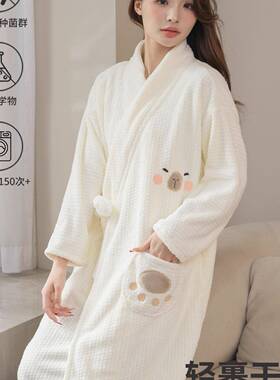 浴袍女款可巾穿式2025新款比ltao9737全棉纯浴棉吸大水速干裹全身