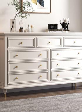 木斗柜美式床尾抽柜卧厅屉室实收纳柜现代ONB客置物储物柜斗橱靠