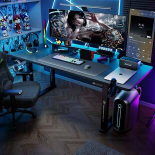 电动用升降能桌双电机实木FLP脑电桌家智双人四立柱办公桌腿桌架