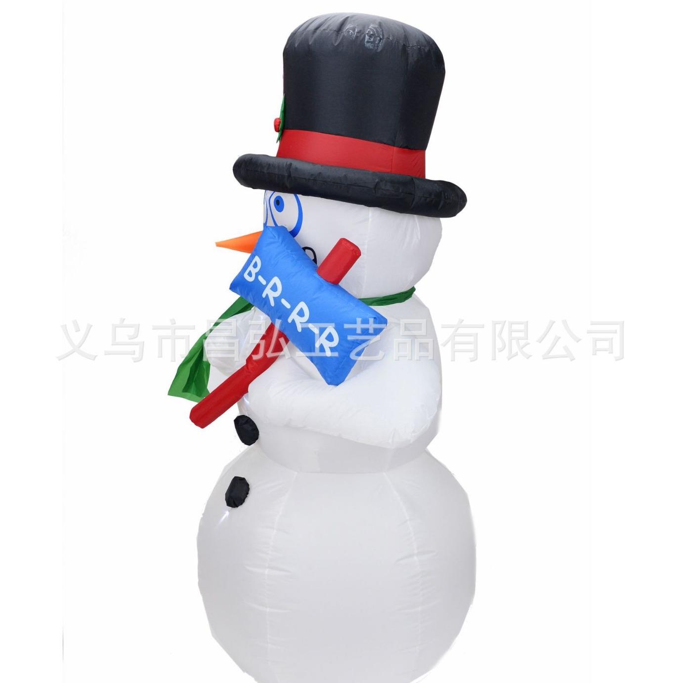 诞老人礼包雪带外灯圣诞节装饰品发圣光人635室内充气气模