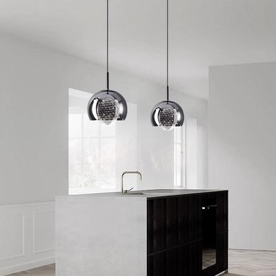 意式极简卧室24036床头吊灯全铜玻璃关长吊道线简端约现代高过玄