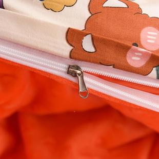 母婴厚全棉豆豆绒儿童冬被拆加205卸被子双可层毛毯幼儿园单被套