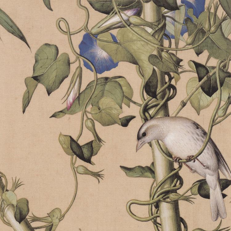 郎世宁仙萼长春图十二廷画画挂轴条DEN幅宫卷轴花鸟名画复制品关