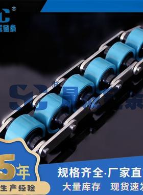 304不锈钢龙滚轮条2.5倍速链BS25-C208A节距25.尼412送输链