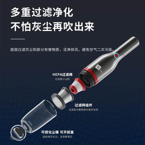 德国米技Miji0线便携手持吸尘器车用家用大吸力V24C-P701吸W尘无