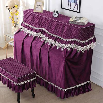 大钢利绒蓝DTK色布意艺全罩钢琴琴套两件罩套