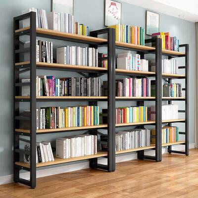 书架落客厅地艺多架层货架卧室书SED柜办公室简易钢木收铁纳子置