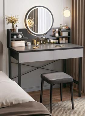 梳妆台收纳柜型一体225款现卧室代简约翻盖小化FFV妆镜0桌一体桌