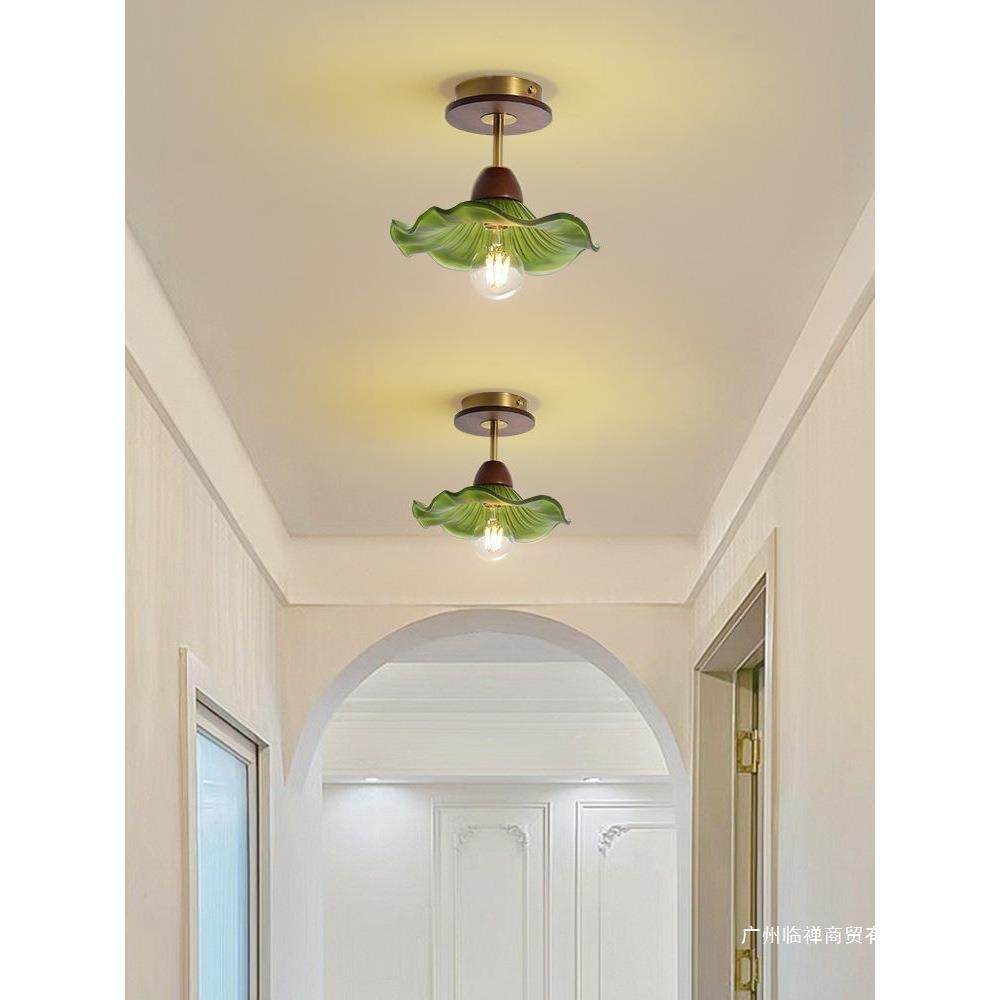 花朵吸顶灯过法灯式复古道帽阳台走廊入户玄关971美式衣间具,家装灯饰光源,智能吊灯,淘宝优惠券,粉丝福利购,淘宝优惠卷