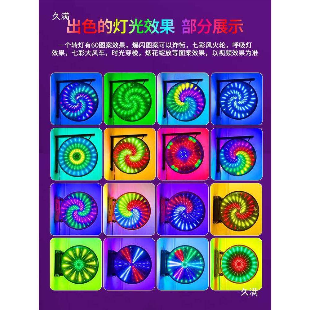 眼显包风车灯LED美发转灯高亮形KPZ发廊转灯火户灯外圆理发店箱