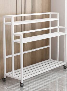 加厚FXI铁艺花架花几阳台多层室家用内移动轮子带花置物房架花盆