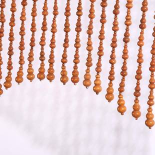 玄关隔卫生珠间桃木帘葫芦厅餐客厅卧6012室中国风装 饰屏风断隔断