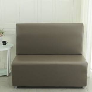 弹力酒饭店网吧皮HZL革扶手沙发面卡座套双面单店皮沙发无套