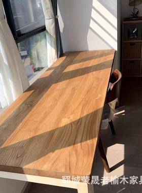 老榆EYG木台板木吧办公室桌面楼板原木风化门板民宿装修梯踏步实