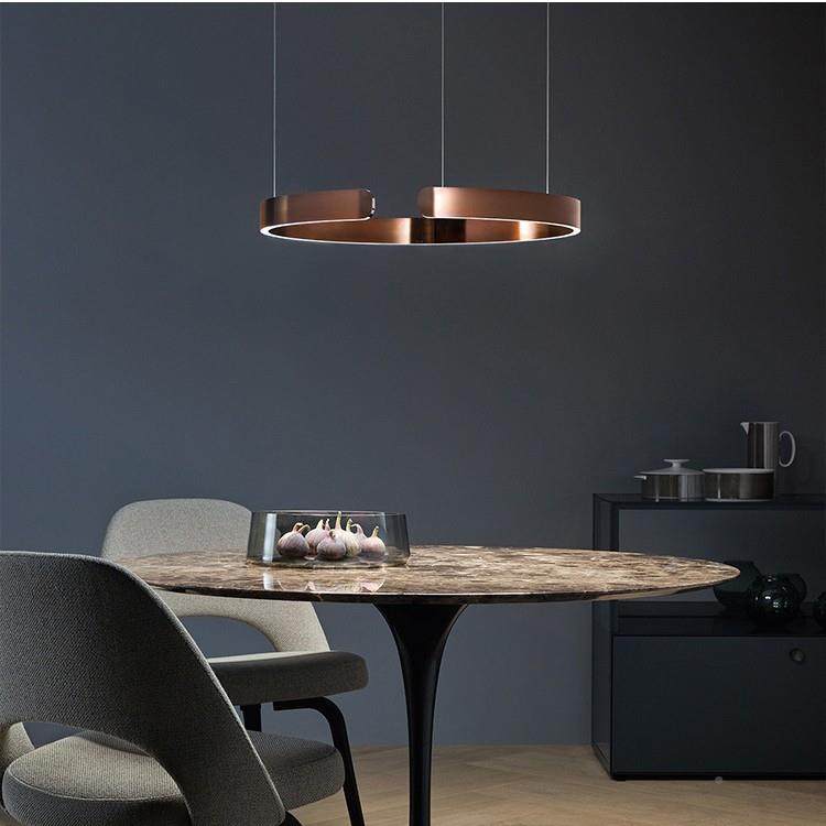 国C形德13975圆餐厅灯自由升降客厅书房灯具台办公室会环议室吧装