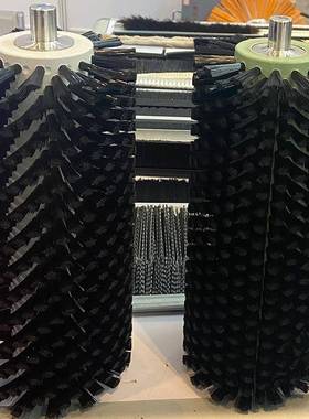 工业植毛毛刷尼龙丝镀铜钢丝猪鬃清56841输送辊尘洗机等机械清洗