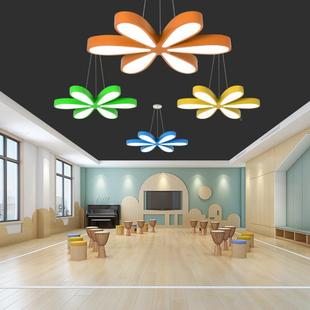 道花走朵儿童房吊灯女孩创过意幼儿园灯教室游乐102园廊大厅母婴