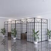 隔断假墙铁艺屏简风VMI客厅玄关卧室院办公易墙隔断墙分室隔板