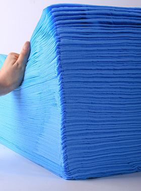 蓝色免洗床单透气防水防油足浴店美容院开洞按摩床垫spa带脸洞