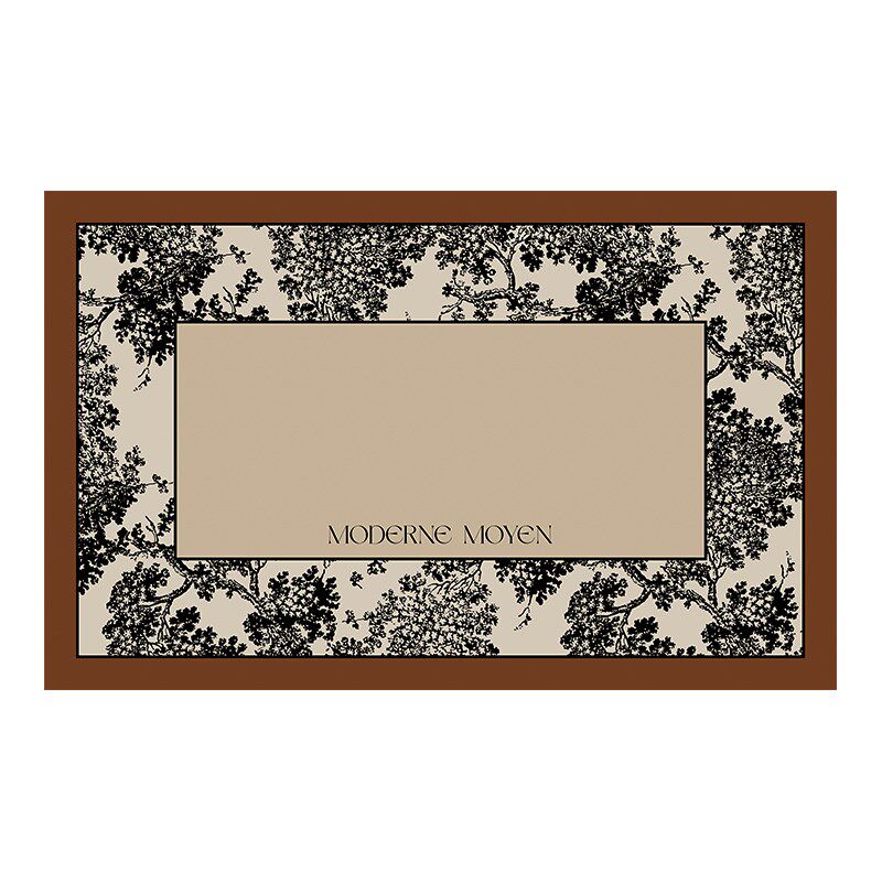 艾琳娜现代中古风丝圈入户地垫门口进门地毯家用玄关可裁剪脚垫