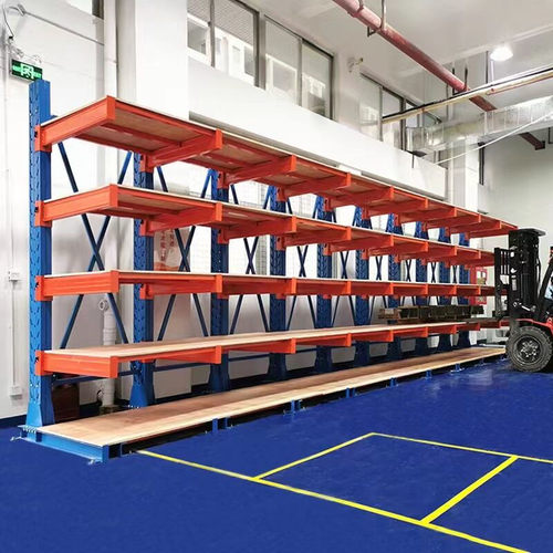 悬臂货架重型仓库仓储五金钢管铝材管材托臂货架单双面布匹板材架