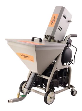 防火真石漆腻子粉喷涂机一体机聚氨酯js防水涂料多功能大功率自动