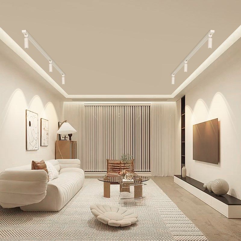 彩虹小山丘射灯网红衣帽间客厅背景墙店铺商用明装led二线轨道灯,家装灯饰光源,轨道灯,淘宝优惠券,粉丝福利购,淘宝优惠卷