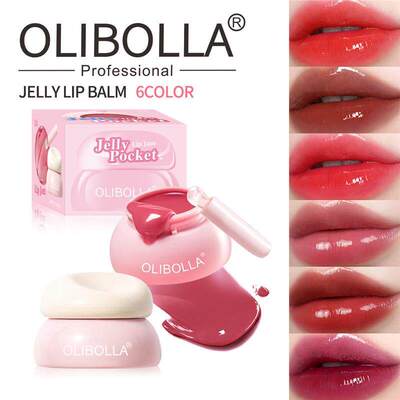 Jar Glossy Jelly Lip Gloss 罐装水光果冻唇蜜 不掉色不沾杯