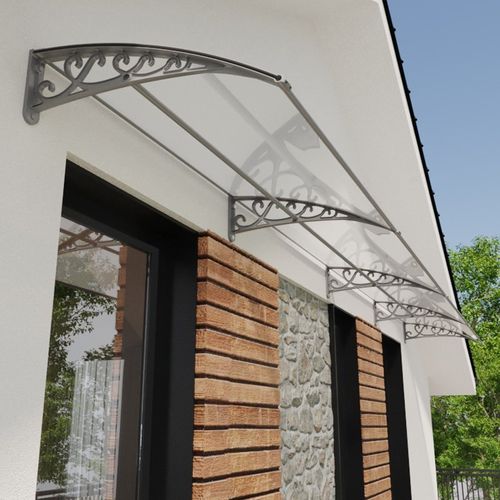 加厚塑钢雨棚户外窗户屋檐防雨家用门头遮阳棚耐力板无声雨棚