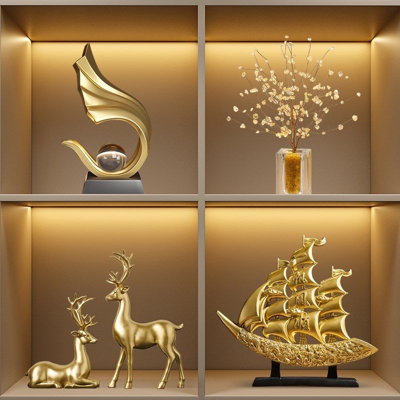 酒柜装饰品摆件客厅轻奢高档玄关电视柜高级感现代办公室柜子套装,家居饰品,装饰摆件,淘宝优惠券,粉丝福利购,淘宝优惠卷