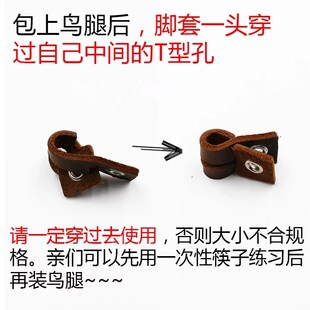 臧红山鸦/红嘴山鸦脚链脚套/臧红脚链/皮套脚环/鸟用品鸟具鸟链子