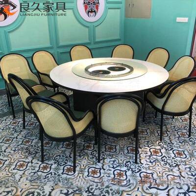 主题餐厅新中式鸡编藤餐子椅川菜火锅店猪肚煲LWR艺椅粤铁菜馆酒