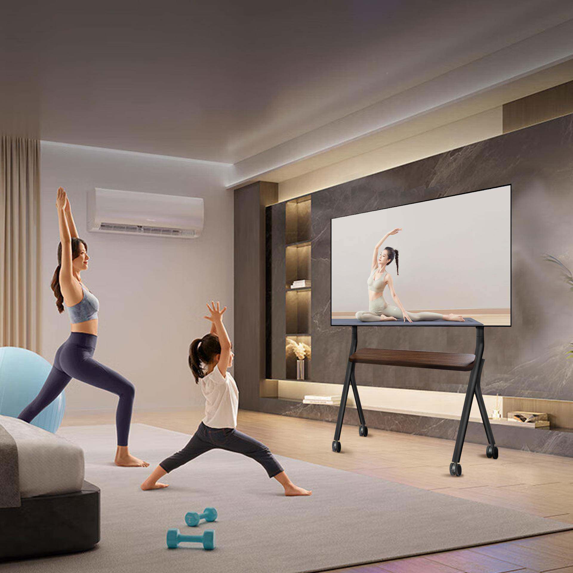 动电视支推架可移3型落地带轮挂架适用2-1R600英寸电视机架子客厅