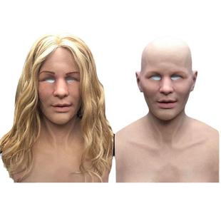 新面具金发款女头套恶仿搞网红整235蛊创意美舞会真人物面具