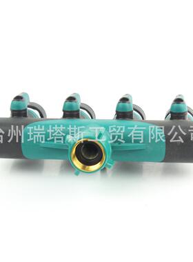 锌VRK合头金球通分水器四通阀四四通带阀门接园林分水器分流器金