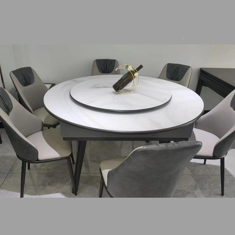 全自岩板麻将机功家用餐桌两用实木家用动圆桌6897-0简能约北欧高