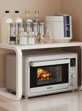 厨房波炉置微物架储多功能用台面家物架双层烤箱支架分层收XWT纳