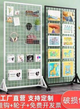 铁丝网货落架铁艺网片网NOG架展会超市双地面展示架地摊格收纳置