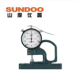 SUNDOO温州山度LP-5710百分测厚仪/厚度表/厚度规0-10mm