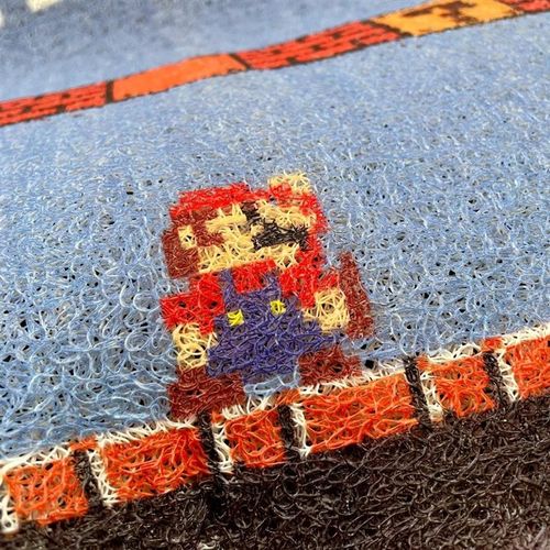 switch地垫入户门丝圈垫进门脚垫门口地毯耐脏免洗可裁剪防滑垫