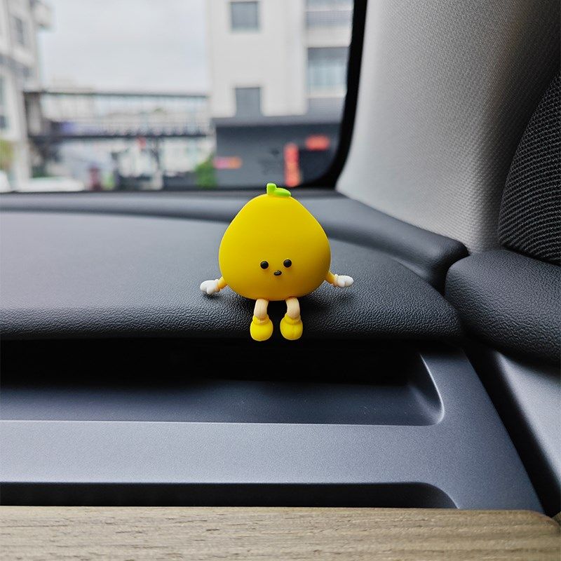 汽车中控台摆件2025新款车载柚子小人创意车内可爱治愈有趣装饰品,汽车用品/电子/清洗/改装,摆件,淘宝优惠券,粉丝福利购,淘宝优惠卷