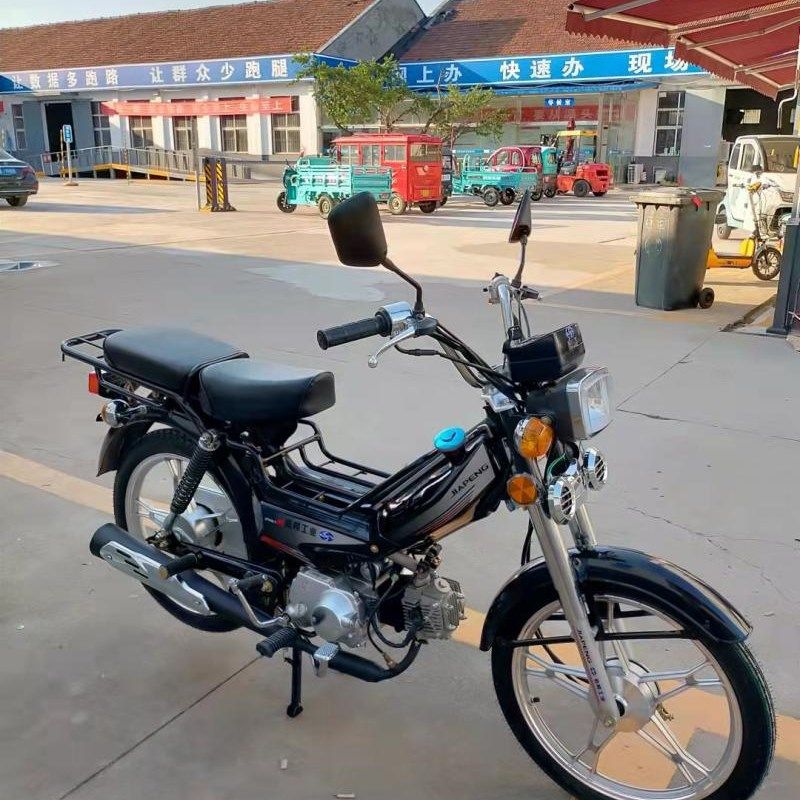 重庆嘉陵工业嘉鹏48cc燃油助力弯梁摩托车发动机带档位省油外卖车