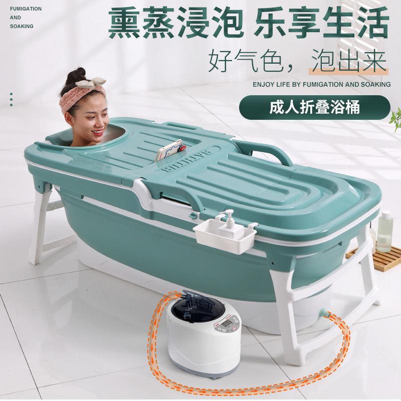 儿童洗盆家用折叠缸浴盆浴长方形塑dm9GvKc/料盆子充气澡浴全身坐