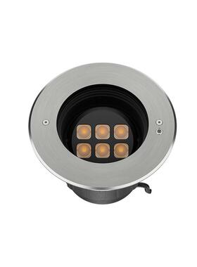 RUL-CED112W/园18户外Led防水圆形地可埋灯外部调角广场公别墅嵌